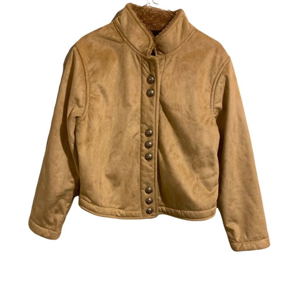 Country Clothing Co Jacket Large Tan Faux Suede